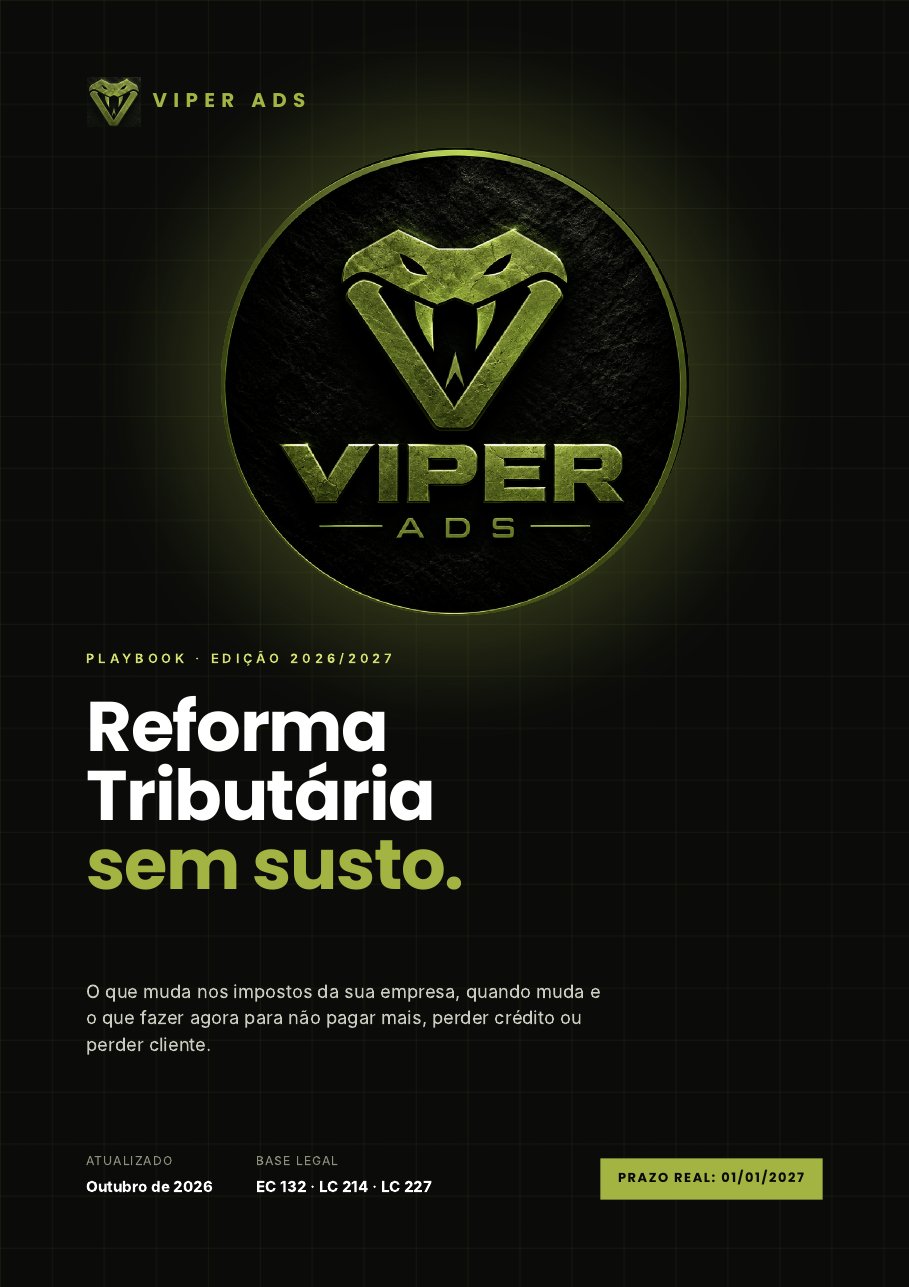 Capa do Playbook da Reforma Tributária